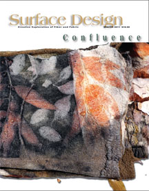 Surface Design Association Cover of Winter 2011 digital Journal