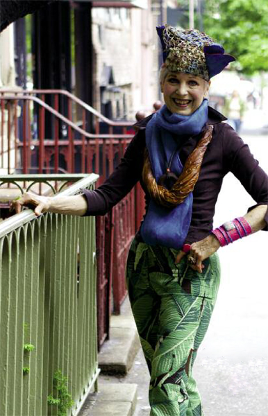 Debra Rapoport wearing Banana Pants ensemble