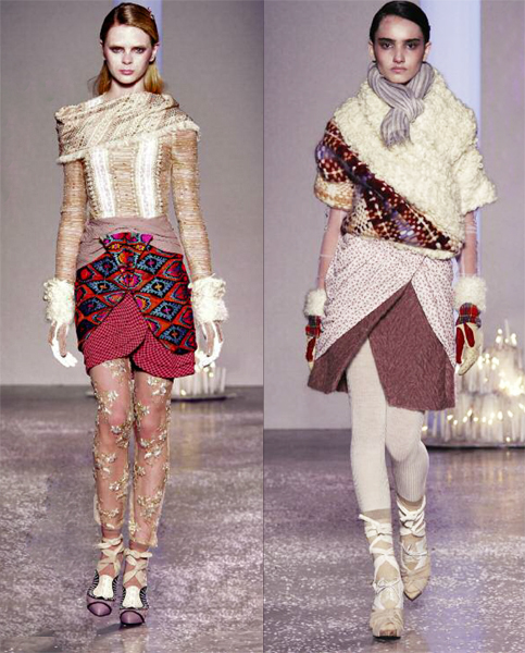 Rodarte ensembles from their Fall/Winter 2010 collection