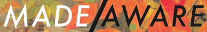 Made-Aware banner orange leaves