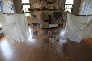 Mary McFerran Wolves, Brides, and Fairytales (2016) Overview of installation