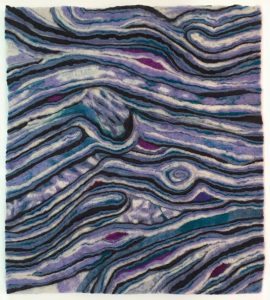 Sarah Carr Glacial Strata Felted wool