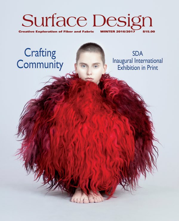 Surface Design Association Cover of Winter digital Journal 2016 - Gudrun Bartenberger-Geyer “Circlewear”