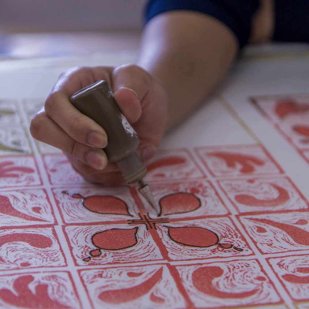 Linoleum Relief Carving & Printing on Fabric with Jeanne Brady