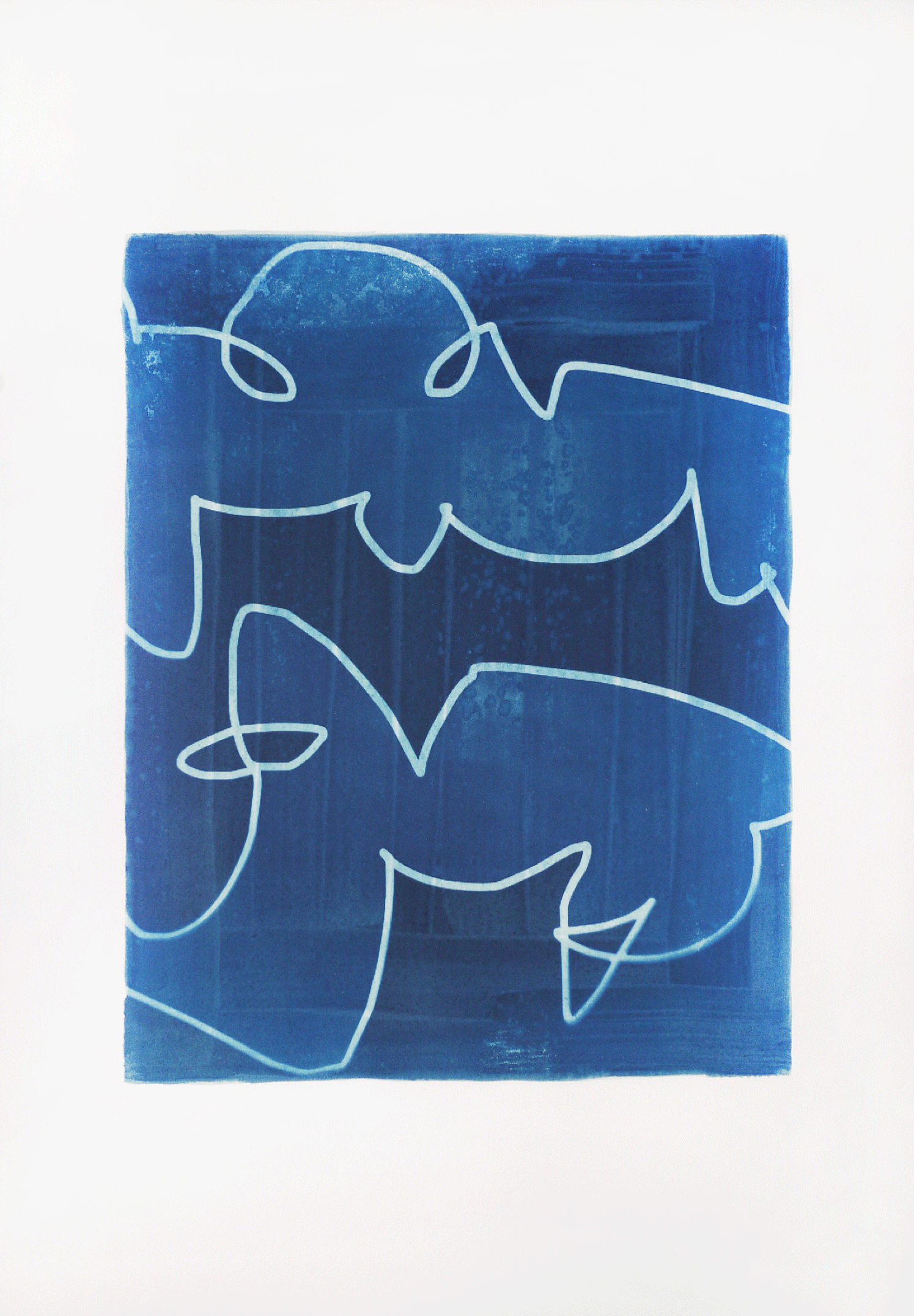untitled (Blue Drawings), cyanotype, 2016