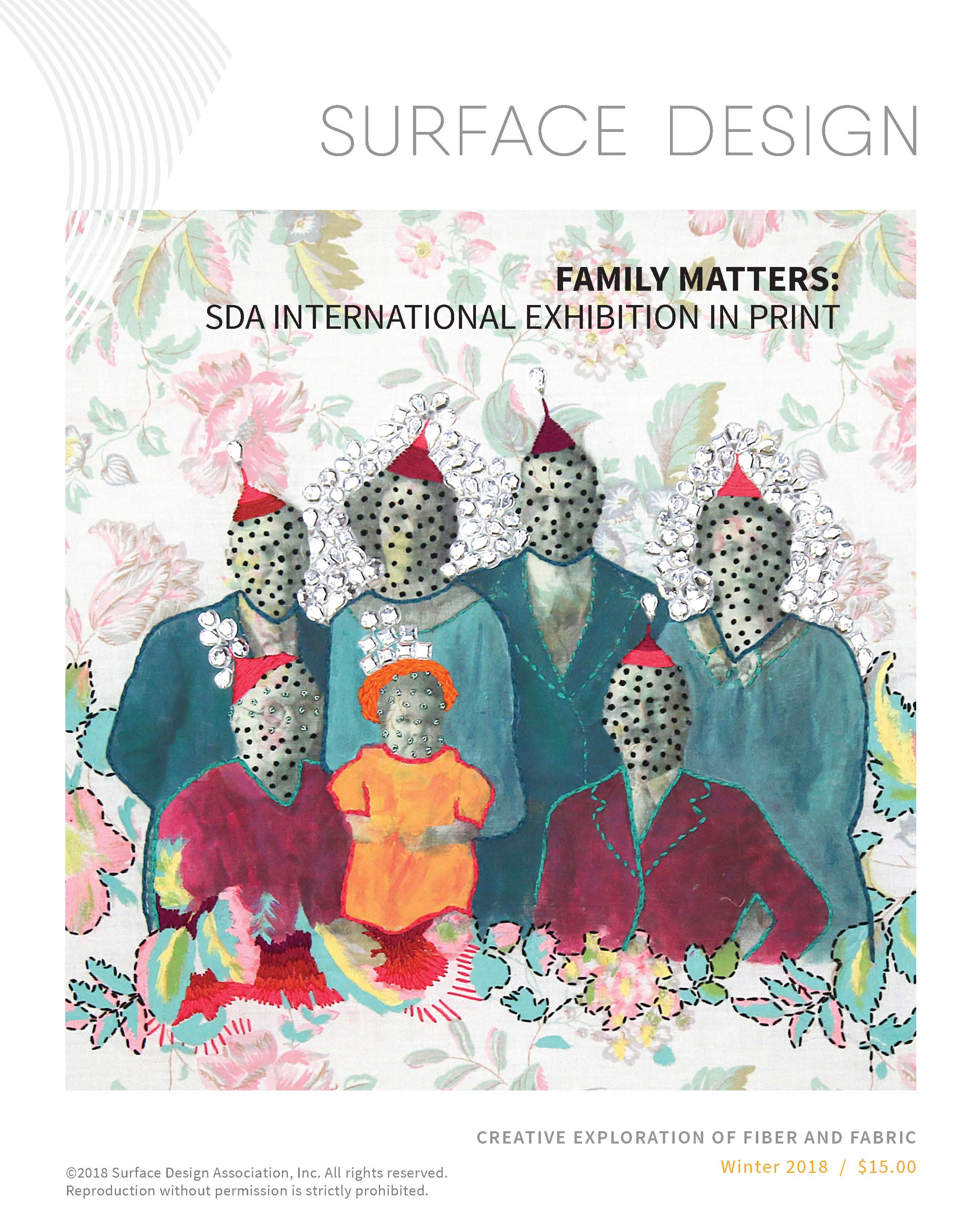Surface Design Association Cover of Winter digital Journal 2018