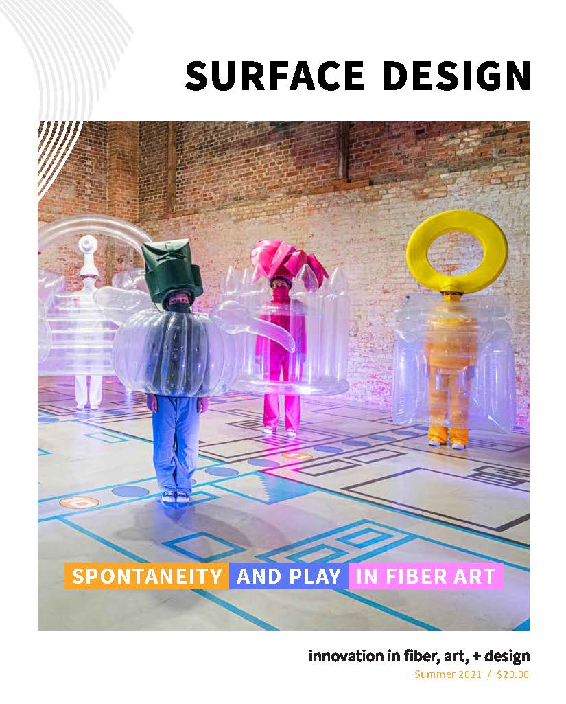 Surface Design Association Cover of Summer digital Journal 2021 Spontaneity & Play