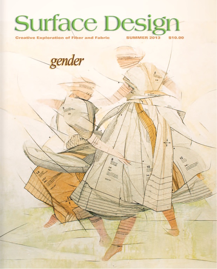Surface Design Association Cover of Summer 2013 digital Journal - Gender
