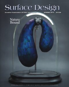 Surface Design Association Cover of Spring 2014 digital Journal - Nature Bound