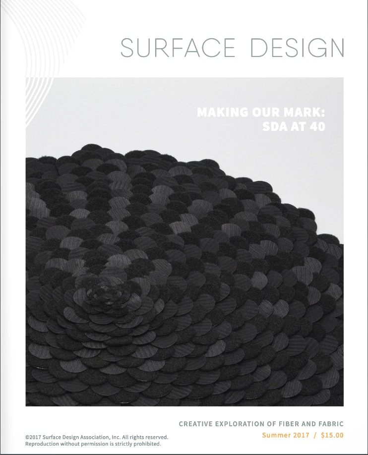 Surface Design Association Cover of Summer digital Journal 2017