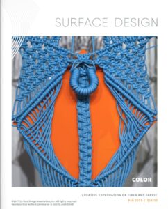 Surface Design Association Cover of Fall digital Journal 2017