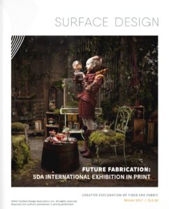 Surface Design Association Cover of Winter digital Journal 2017