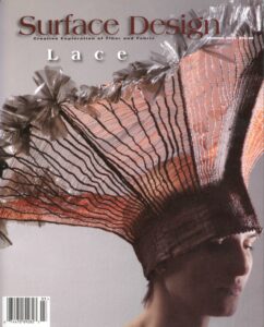Surface Design Association Cover of Spring 2011 digital Journal - Lace, Spring