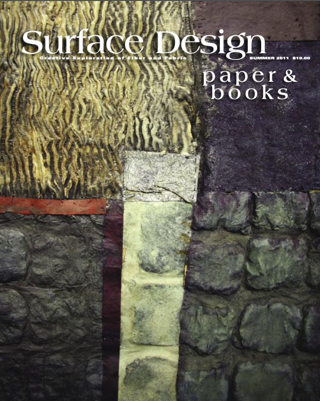 Surface Design Association Cover of Summer 2011 digital Journal - Paper & Books