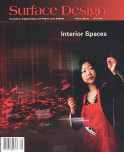 Surface Design Association Cover of Fall 2012 digital Journal - Interior Spaces