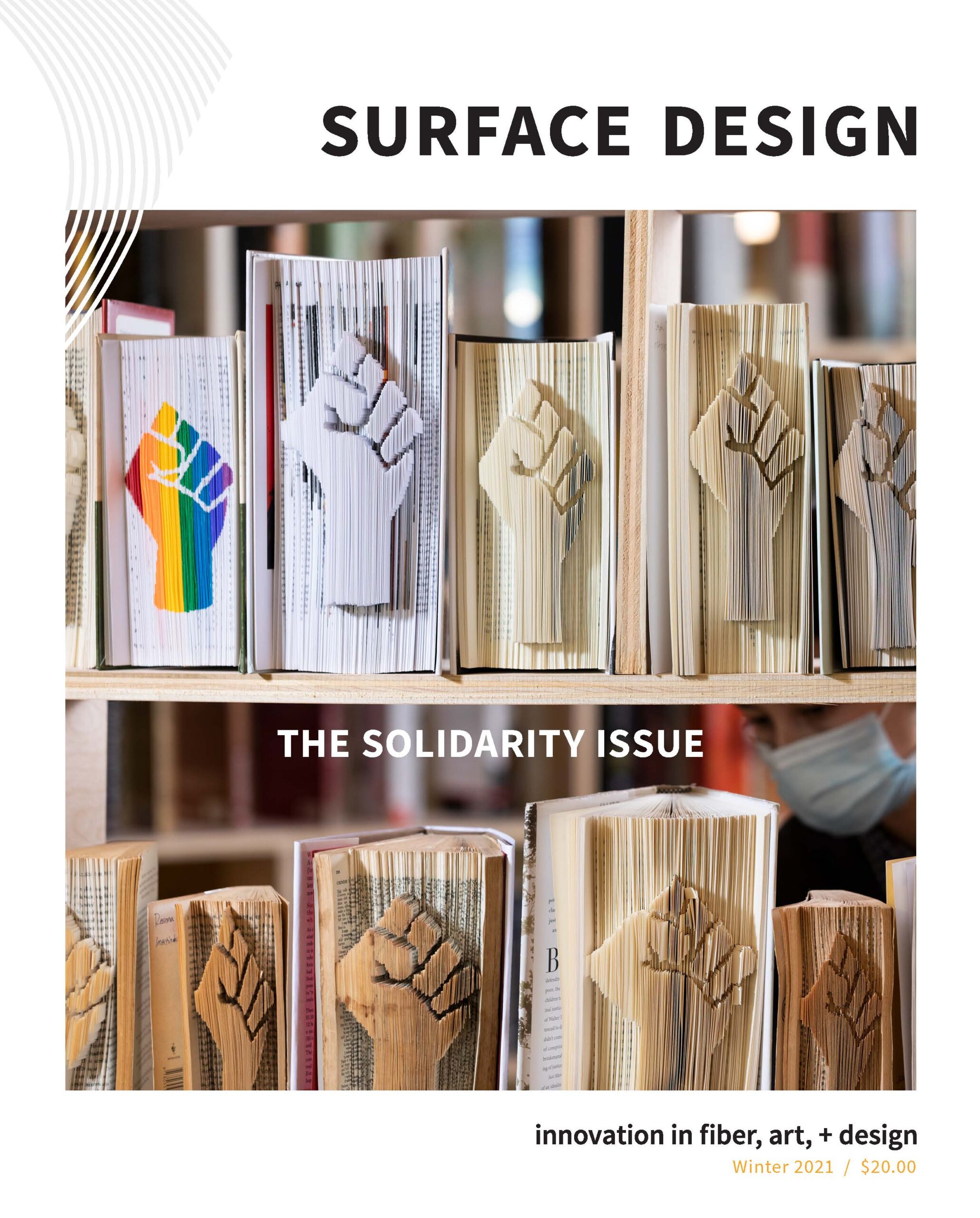 Surface Design Association Cover of Winter digital Journal 2021 The Solidarity Issue
