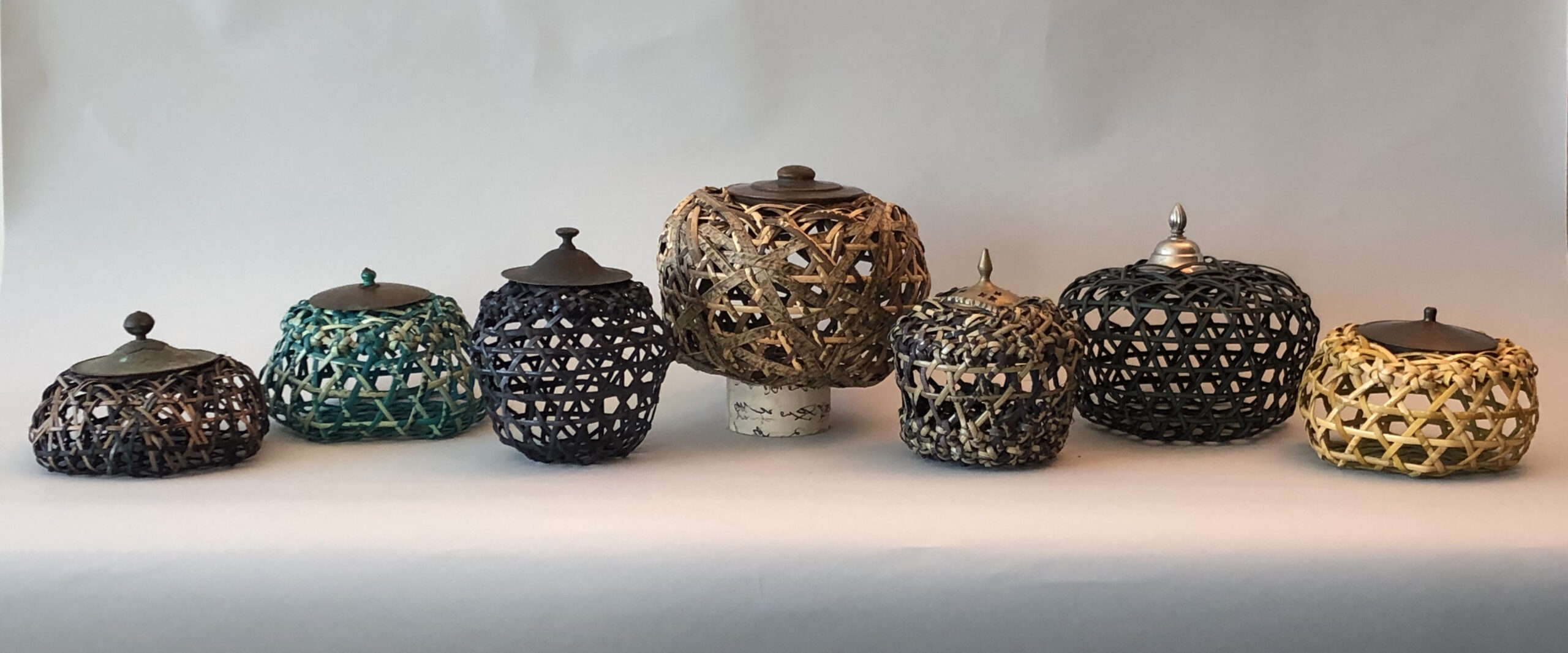 Seven Urns for Covid 2021 Surface Design Association