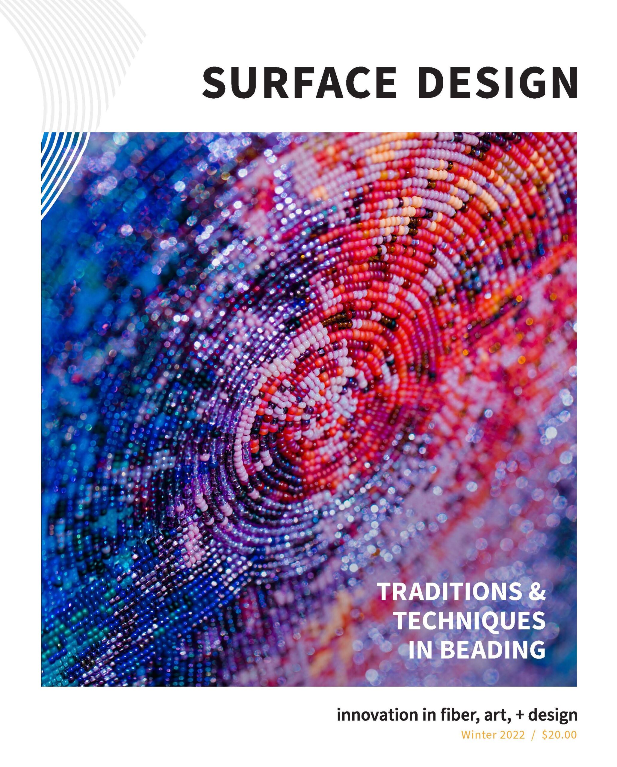Surface Design Association Cover of Winter digital Journal 2023