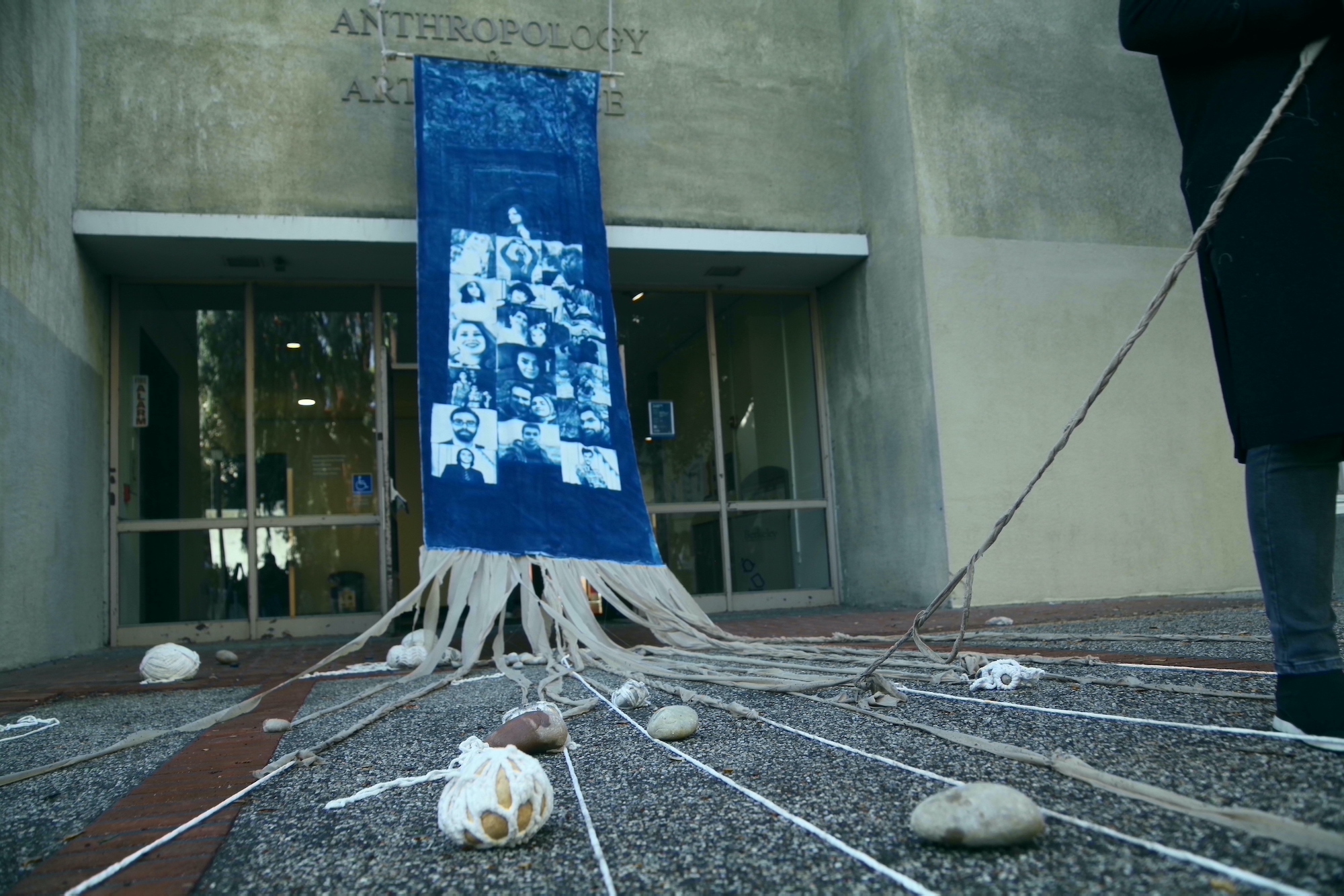 Weaving Strings of Grief (Collaborative work with artist Narges Poursadeqi)