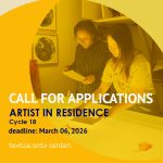 Call for Applications Artists in Residence Cycle 18 at the Textile Arts Center