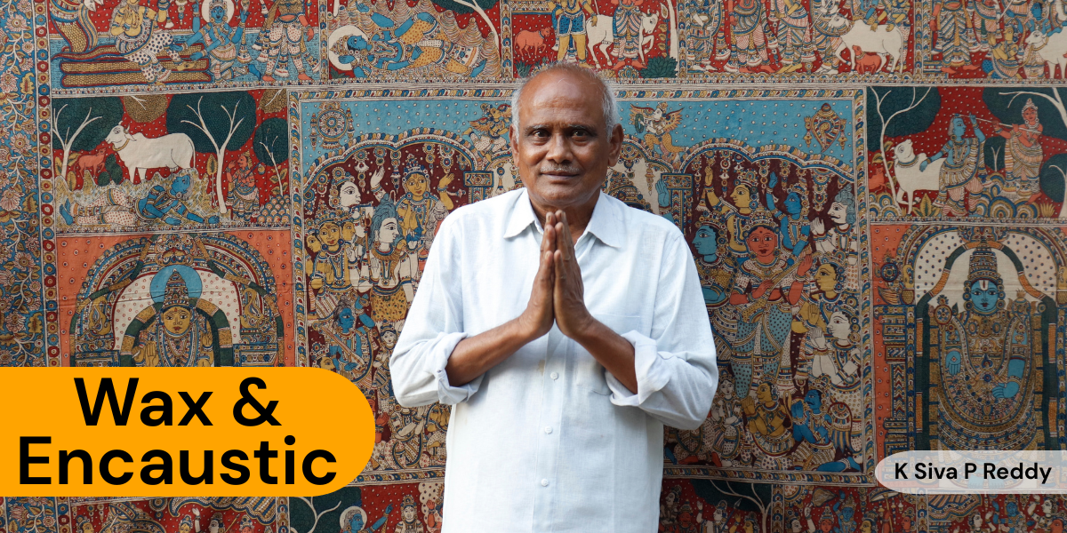 Wax-Resist_-K-Siva-P-Reddy-with-one-of-his-paintings